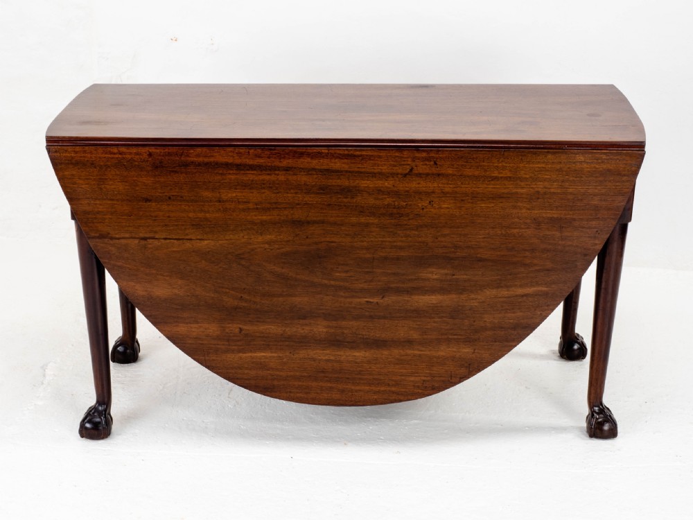 George II Ball & Claw Mahogany Gateleg Drop Leaf Dining Table (Georgian) View XII