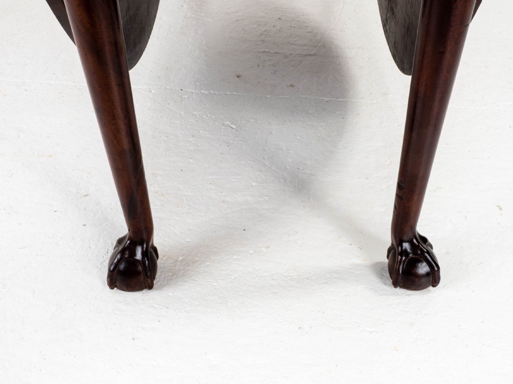George II Ball & Claw Mahogany Gateleg Drop Leaf Dining Table (Georgian) View XIII
