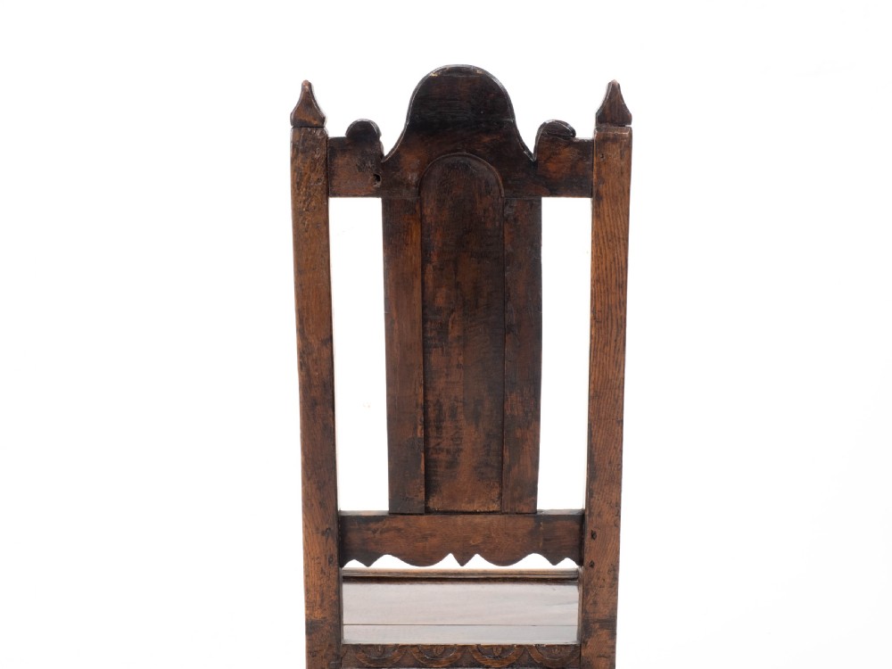 William & Mary Oak High Back Side Chair, Late C17th (Carolean, Jacobean) View XIV