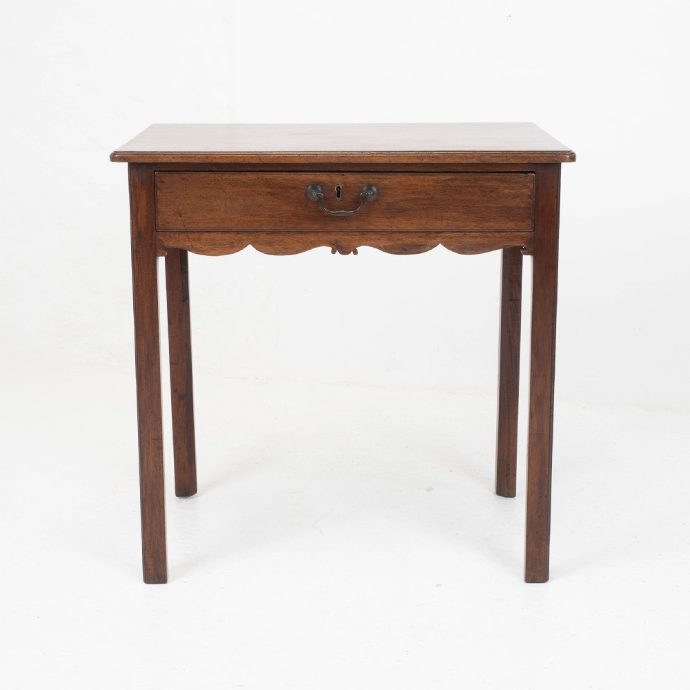 Georgian Mahogany Country Side Table with Drawer View X