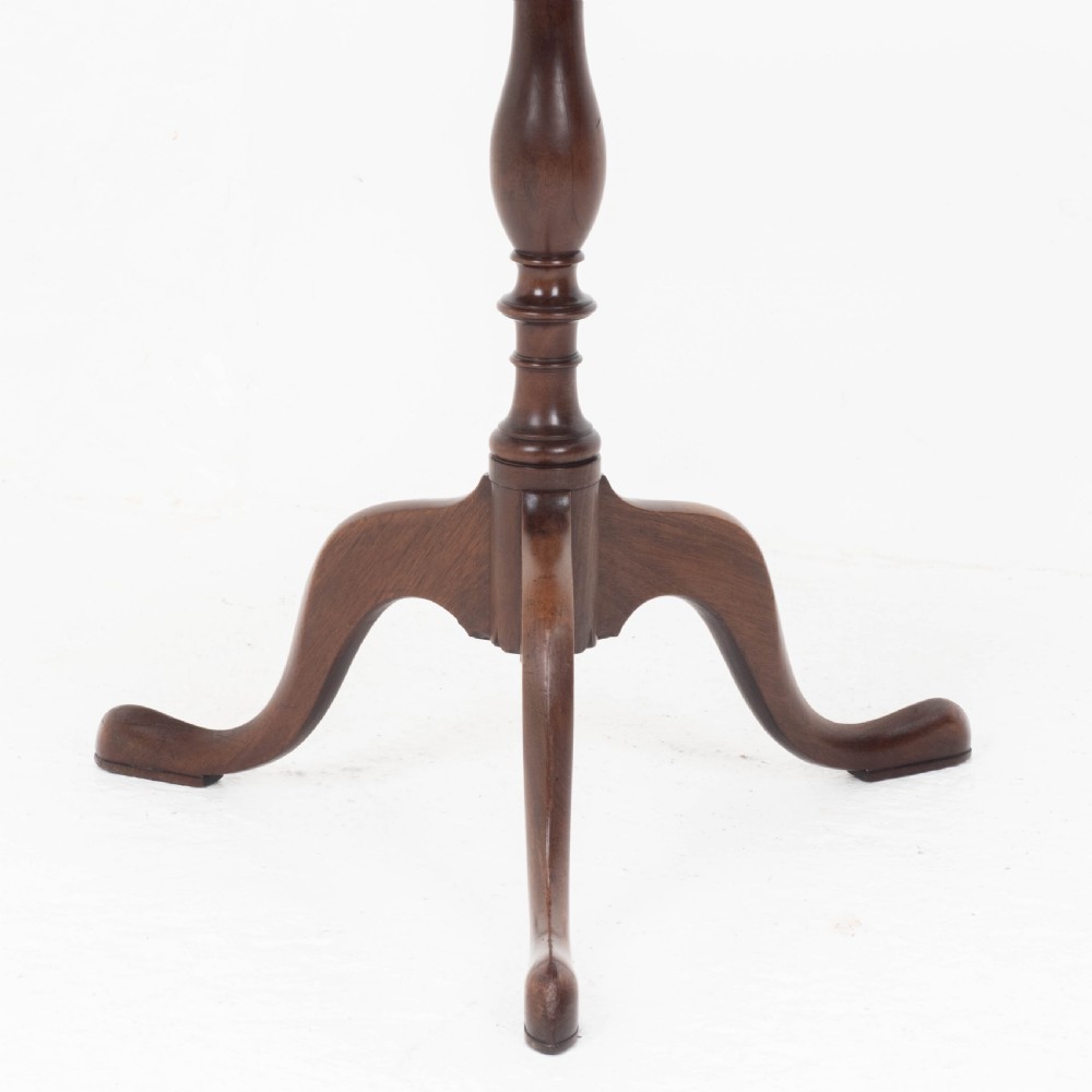 Georgian Style C19th Mahogany Dish Top Tripod Wine or Side Table View VIII