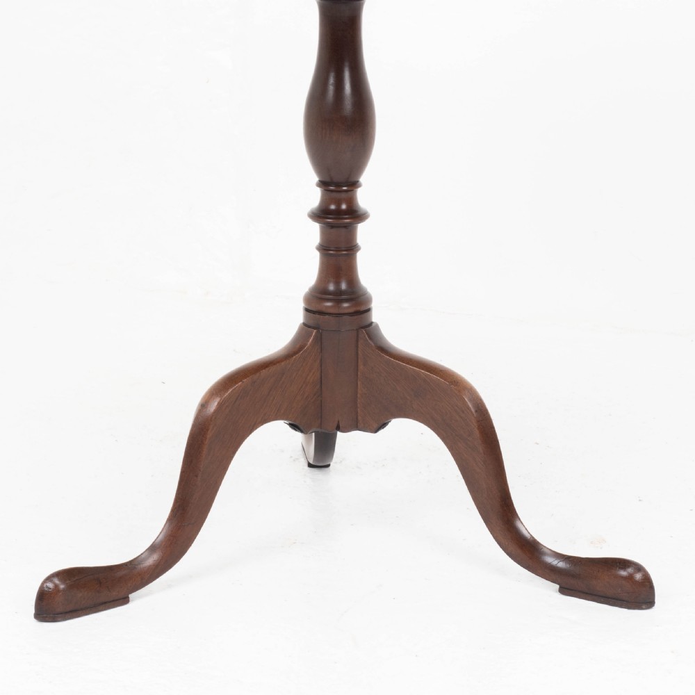 Georgian Style C19th Mahogany Dish Top Tripod Wine or Side Table View XI