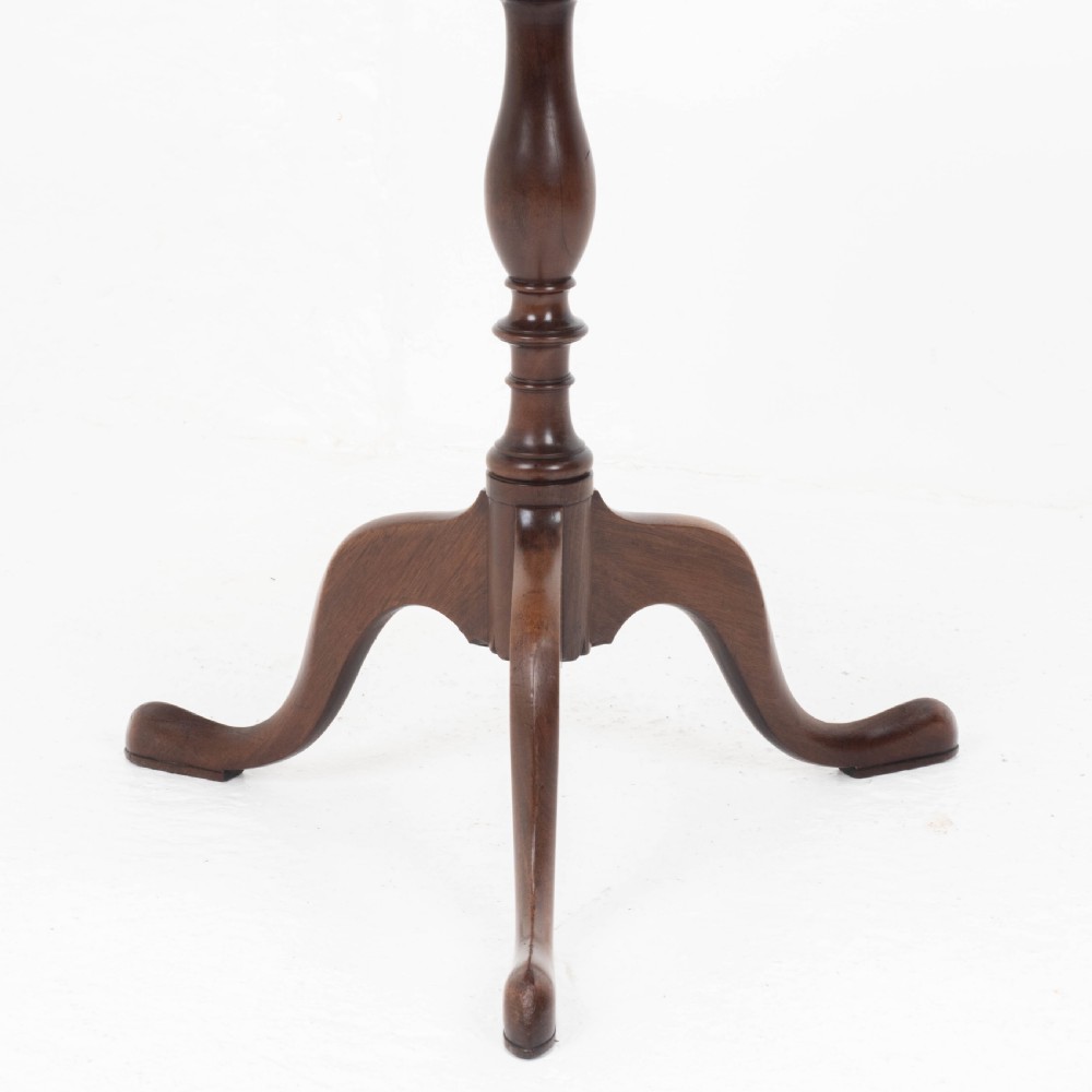 Georgian Style C19th Mahogany Dish Top Tripod Wine or Side Table View XII