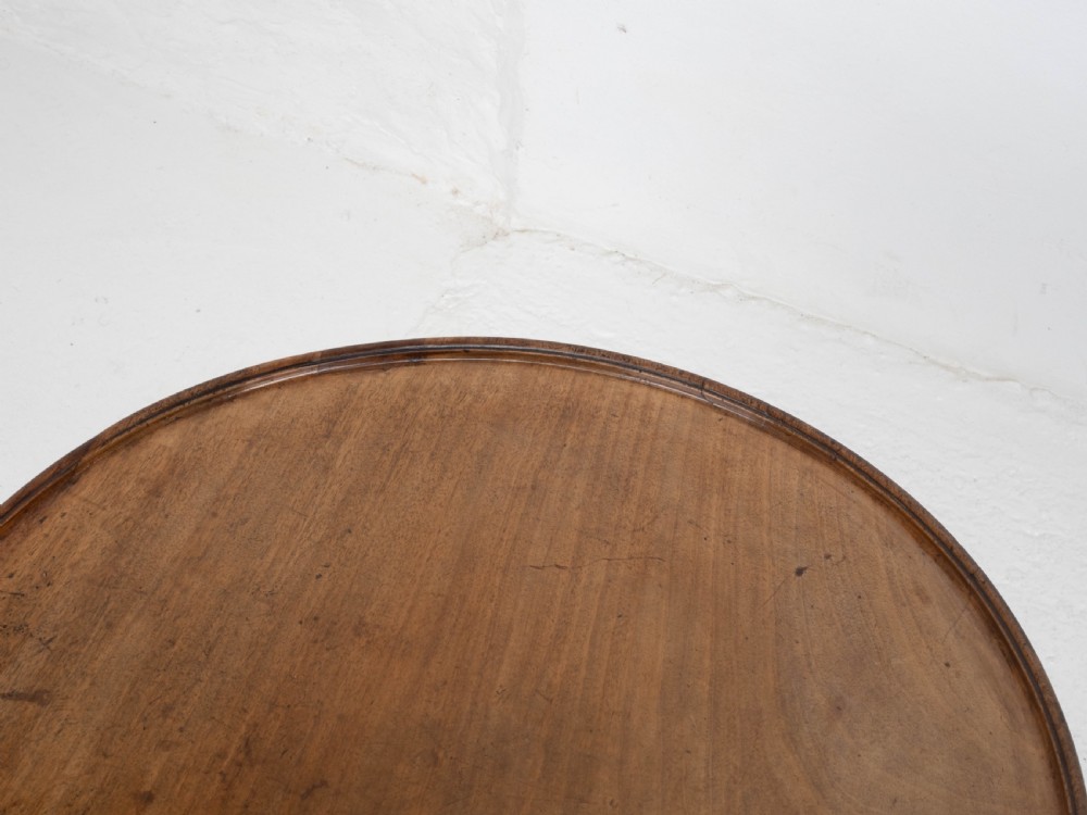 Georgian Style C19th Mahogany Dish Top Tripod Wine or Side Table View XX