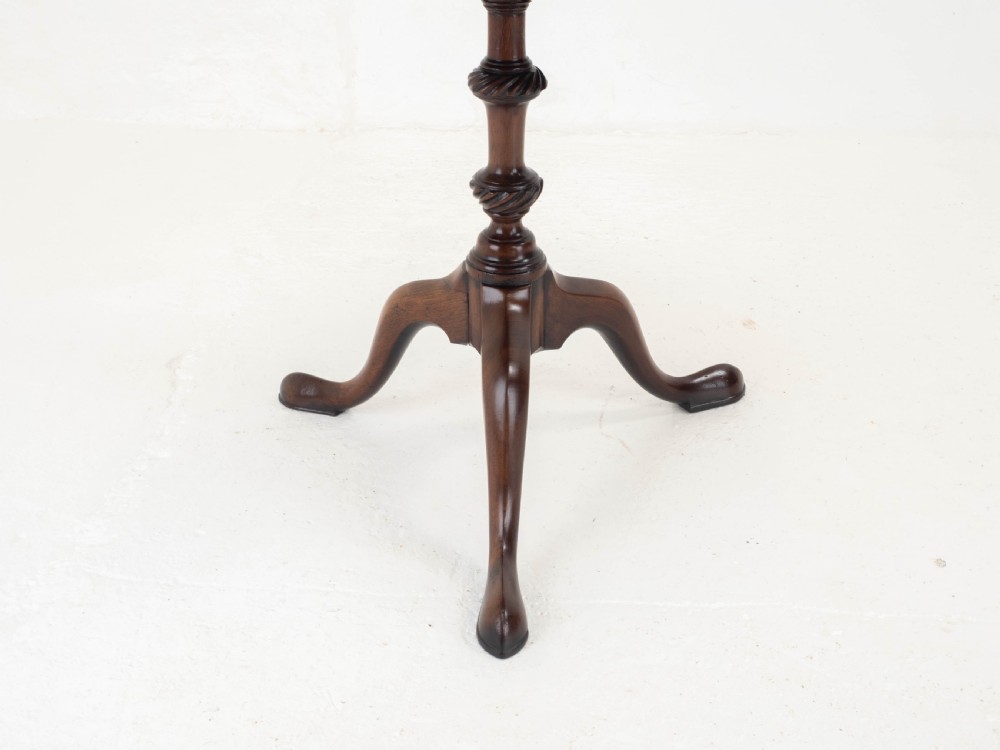 Georgian Style C19th Mahogany Dish Top Tripod Wine or Side Table View XIII