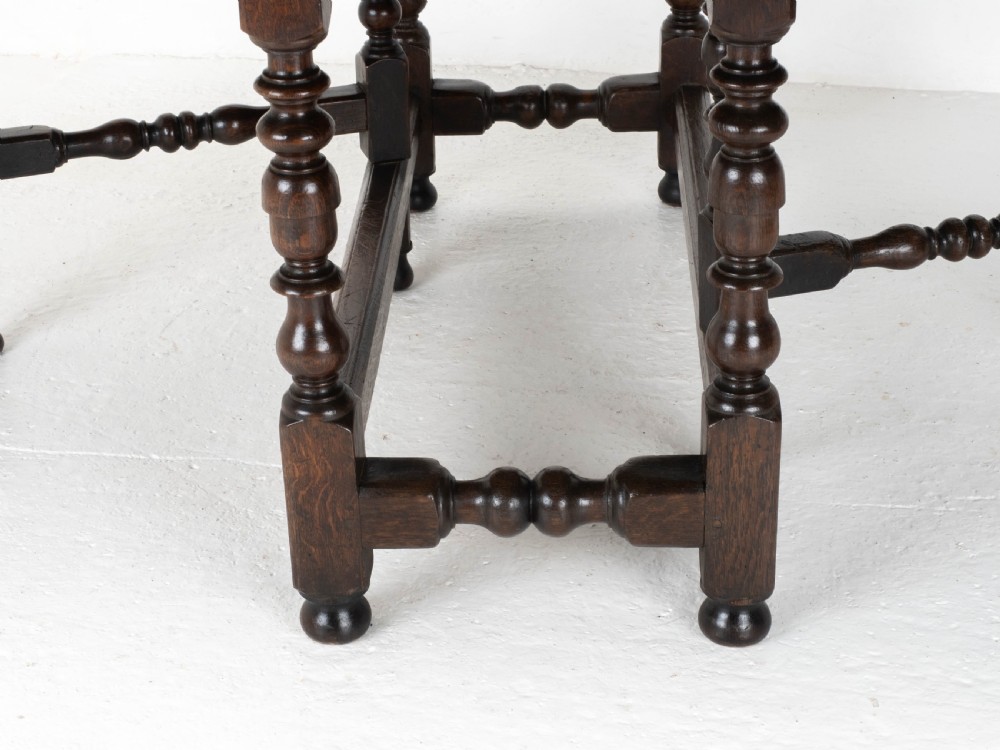 Early C18th Oak Oval Gateleg Country Dining Table (C17th, Jacobean, Carolean) View XI