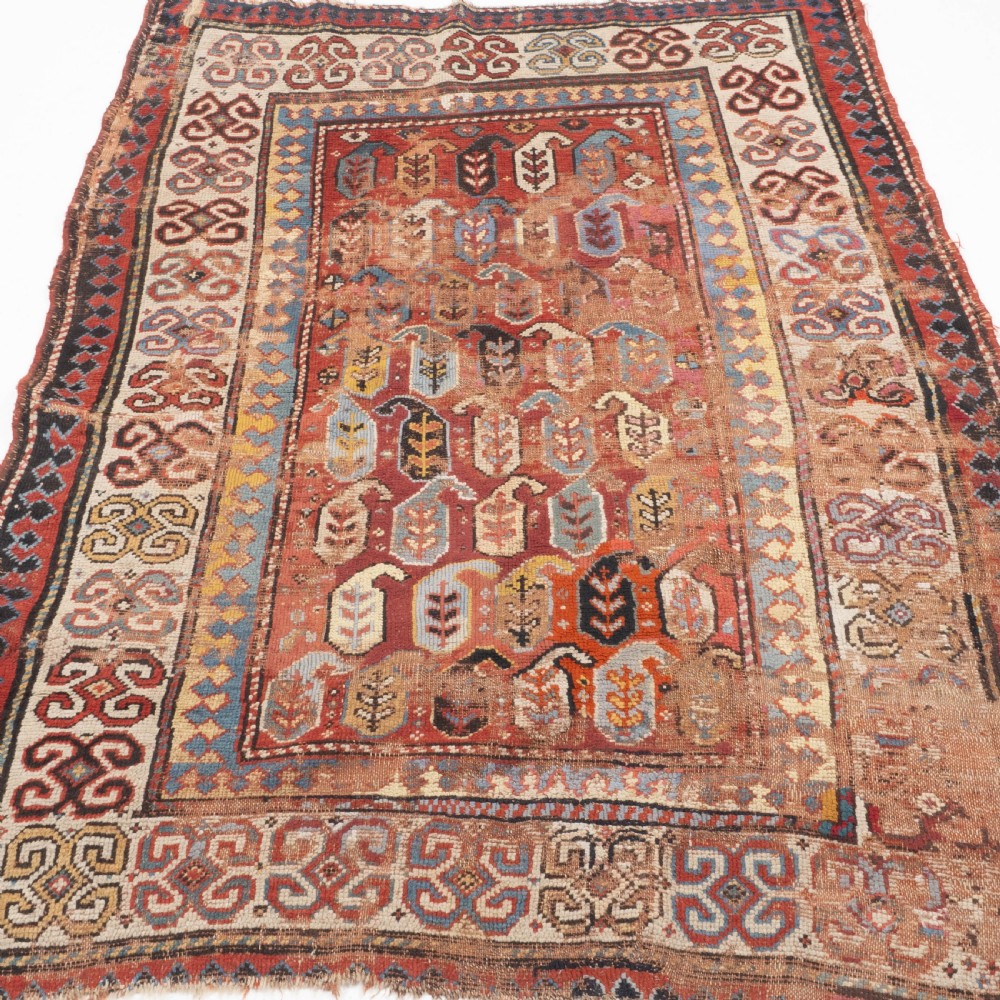 C19th Afshar Persian Rug 5'10
