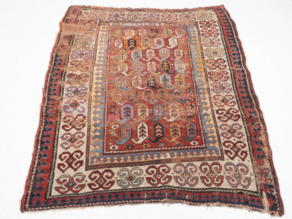 C19th Afshar Persian Rug 5'10