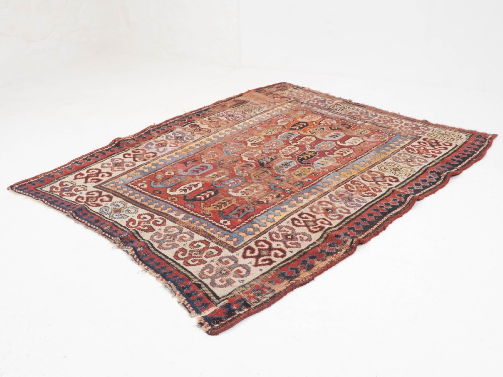 C19th Afshar Persian Rug 5'10
