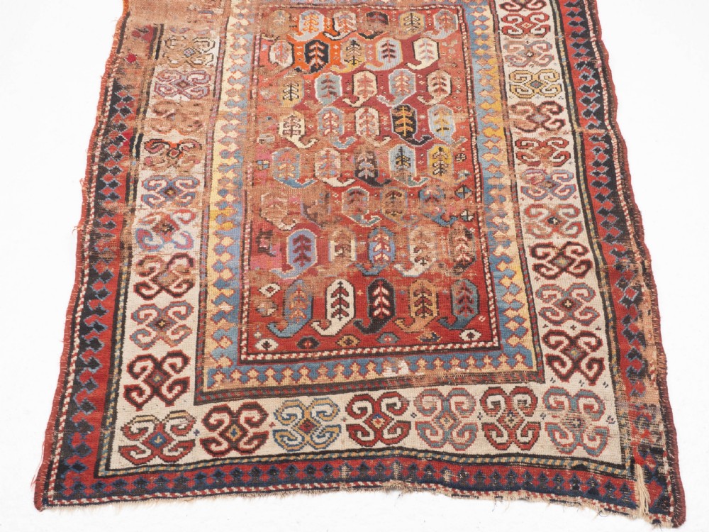 C19th Afshar Persian Rug 5'10