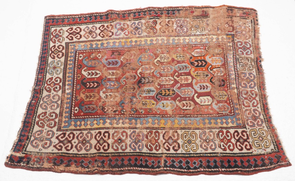 C19th Afshar Persian Rug 5'10