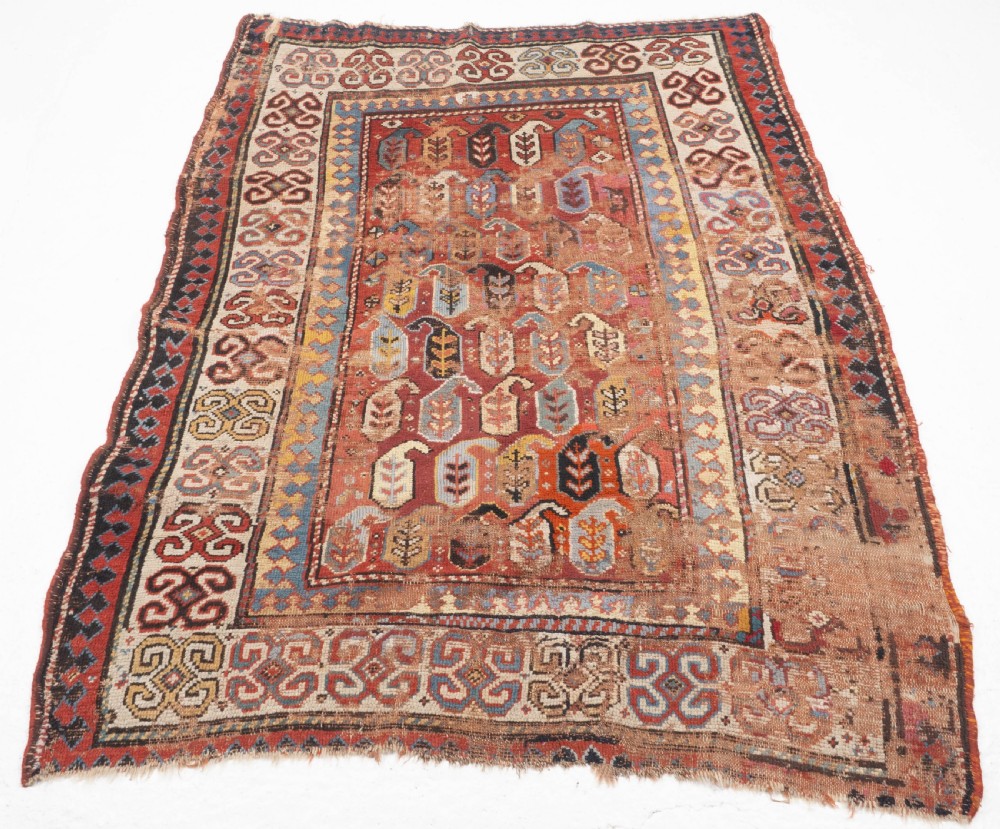 C19th Afshar Persian Rug 5'10