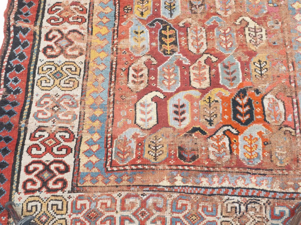 C19th Afshar Persian Rug 5'10