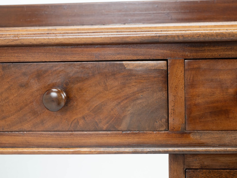 Victorian Maple and Co Mahogany Pedestal Desk C1876 View XV