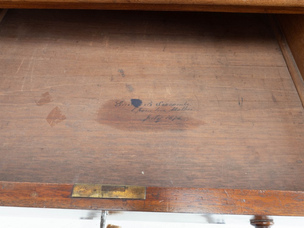 Victorian Maple and Co Mahogany Pedestal Desk C1876 View XX