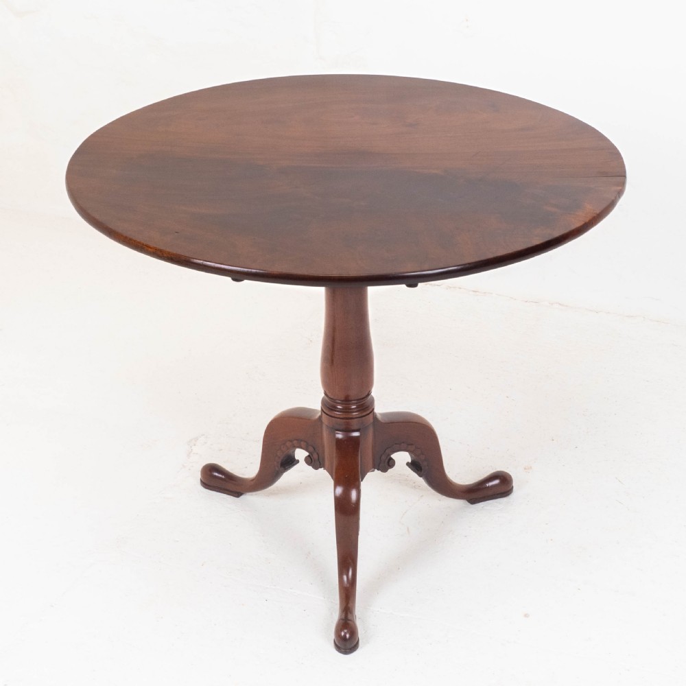 Irish, George II, Mahogany Tripod Tilt Top Supper Table C1760 (Georgian) View III
