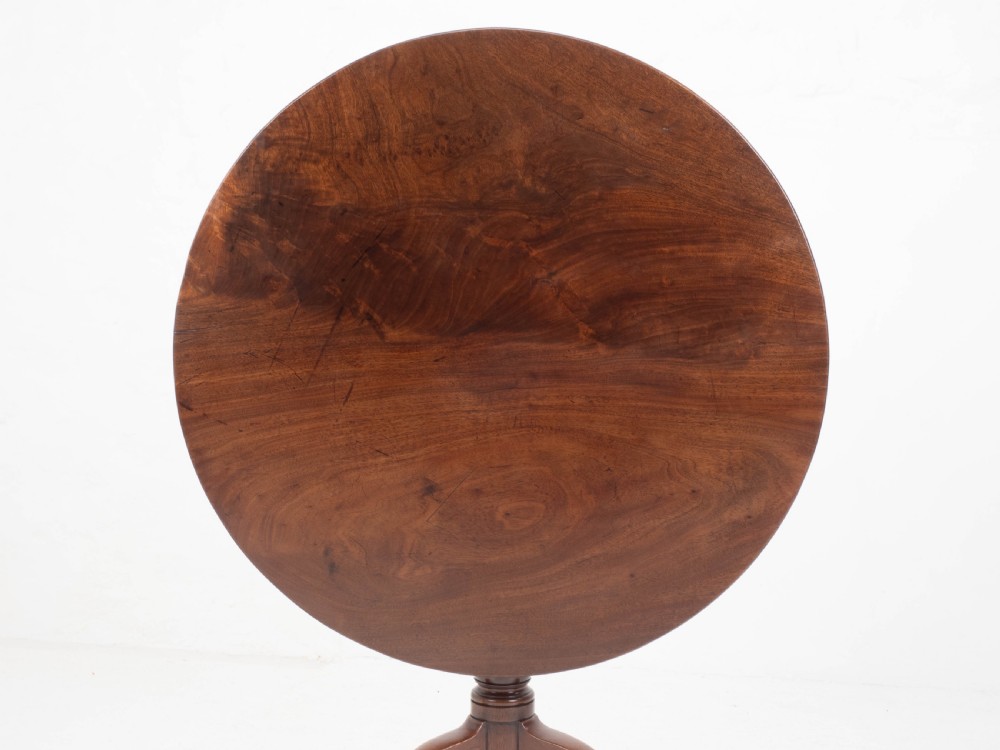 Irish, George II, Mahogany Tripod Tilt Top Supper Table C1760 (Georgian) View V