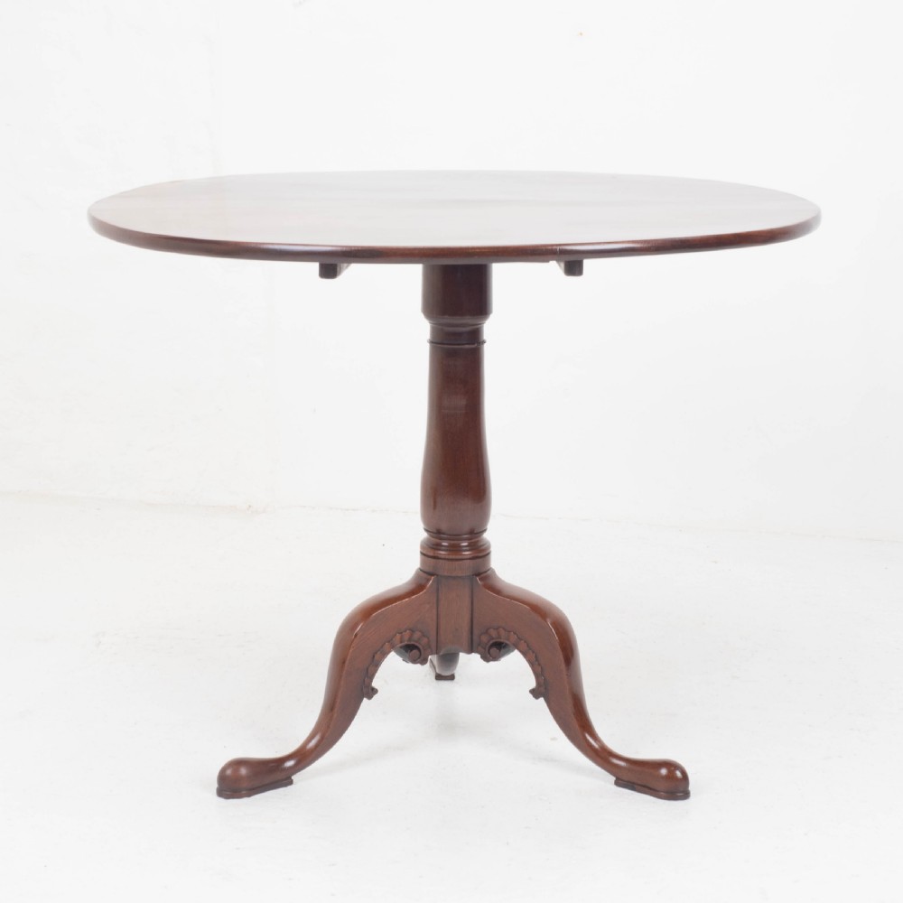 Irish, George II, Mahogany Tripod Tilt Top Supper Table C1760 (Georgian) View VIII