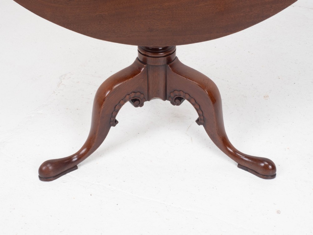 Irish, George II, Mahogany Tripod Tilt Top Supper Table C1760 (Georgian) View XI