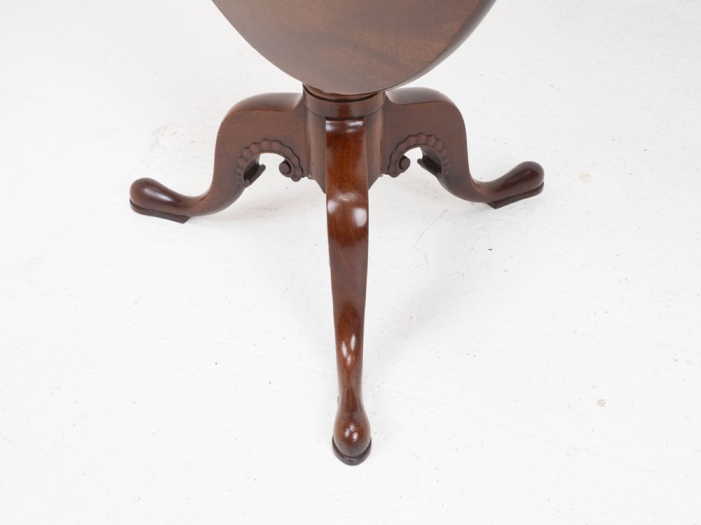 Irish, George II, Mahogany Tripod Tilt Top Supper Table C1760 (Georgian) View XII