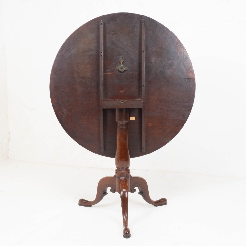 Irish, George II, Mahogany Tripod Tilt Top Supper Table C1760 (Georgian) View XV