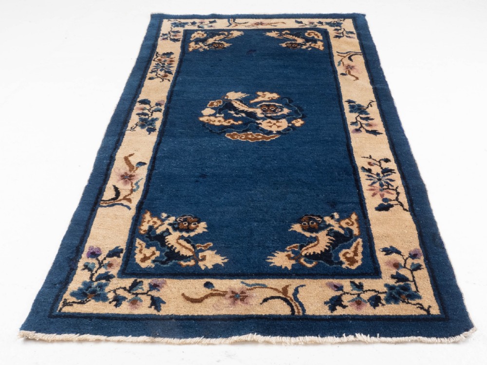 Antique Chinese Peking Dragon Rug 5'9