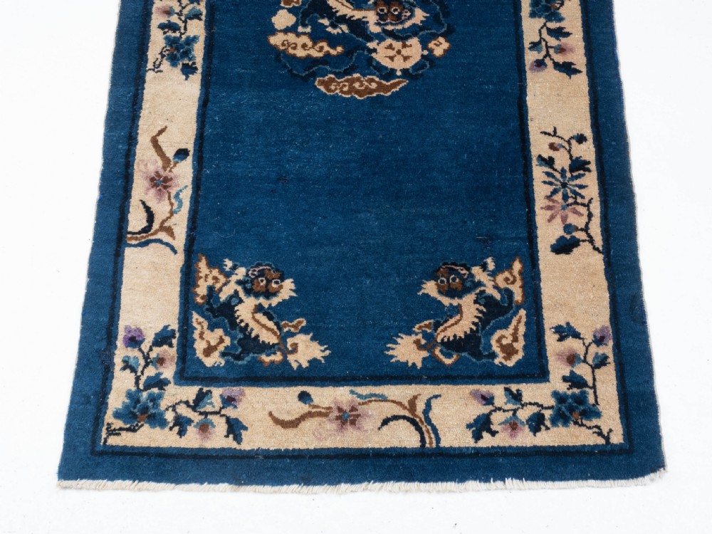 Antique Chinese Peking Dragon Rug 5'9