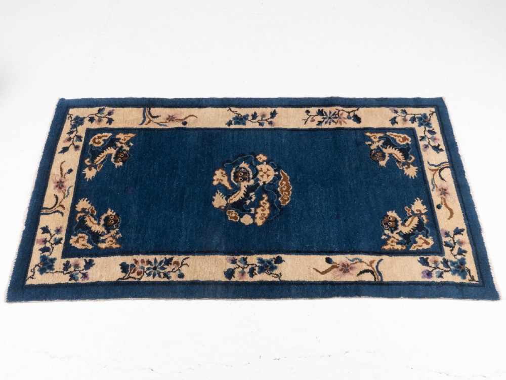 Antique Chinese Peking Dragon Rug 5'9