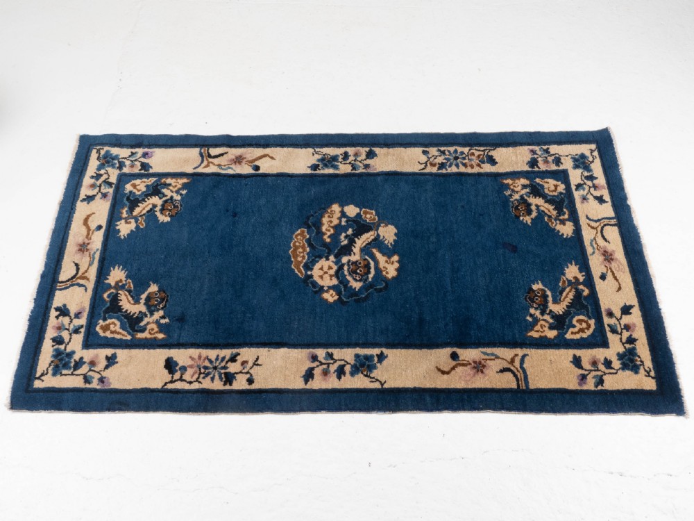 Antique Chinese Peking Dragon Rug 5'9