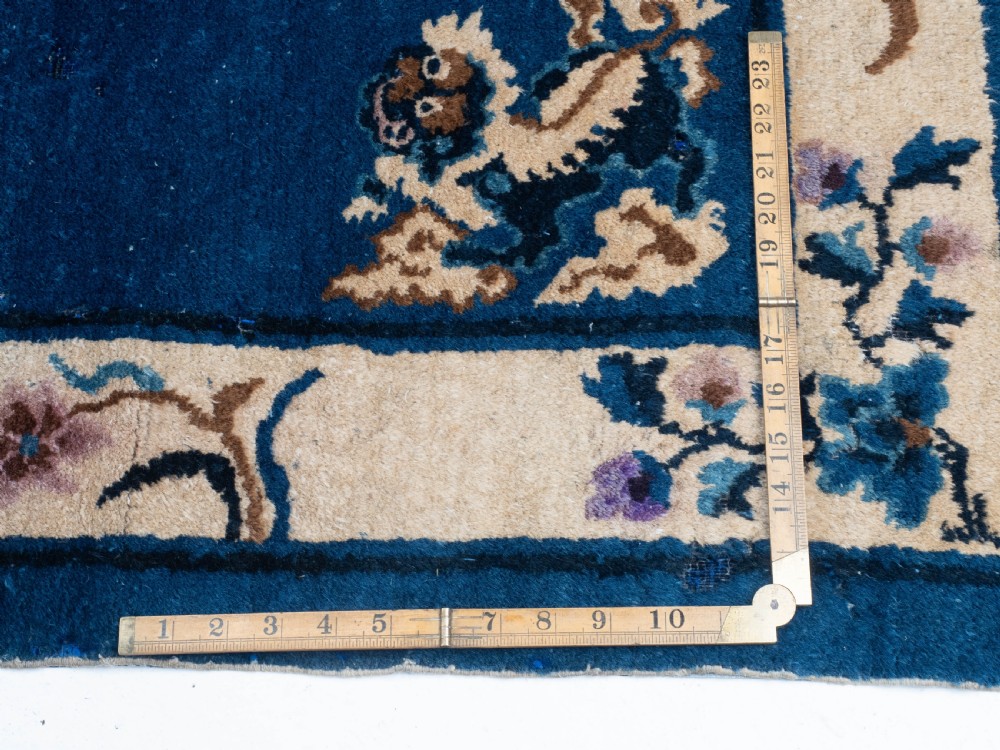 Antique Chinese Peking Dragon Rug 5'9