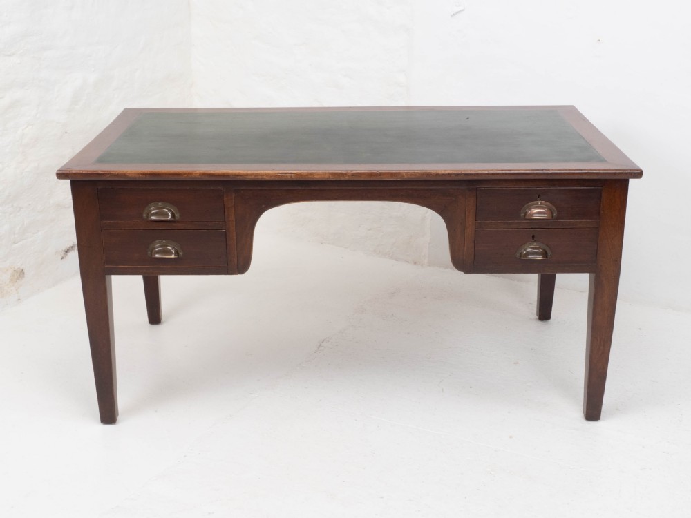 Military / Civil Service Mahogany Kneehole Desk, George V, Circa 1930 View II