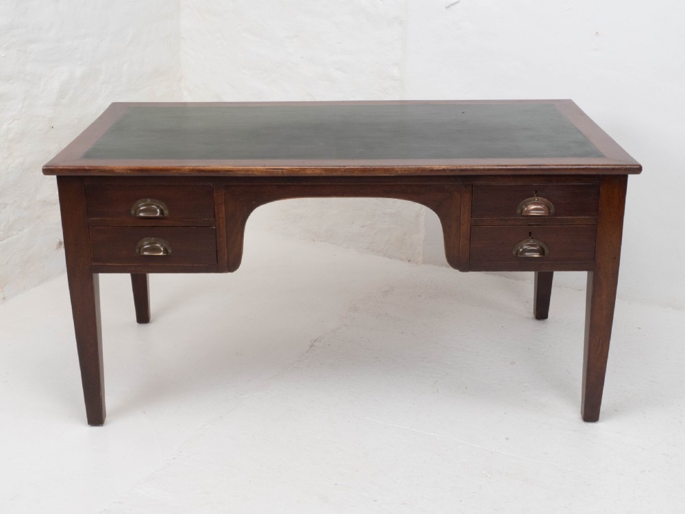 Military / Civil Service Mahogany Kneehole Desk, George V, Circa 1930 View VI