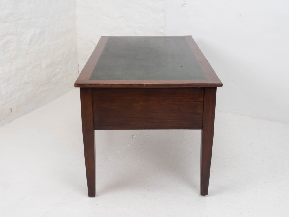 Military / Civil Service Mahogany Kneehole Desk, George V, Circa 1930 View VIII
