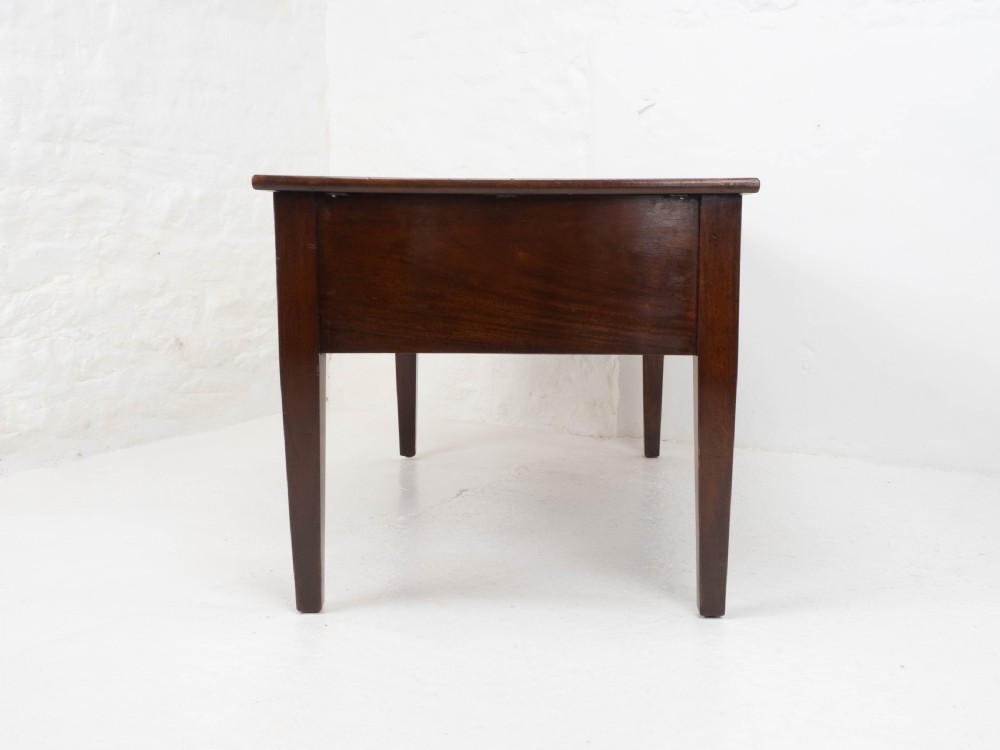 Military / Civil Service Mahogany Kneehole Desk, George V, Circa 1930 View XI