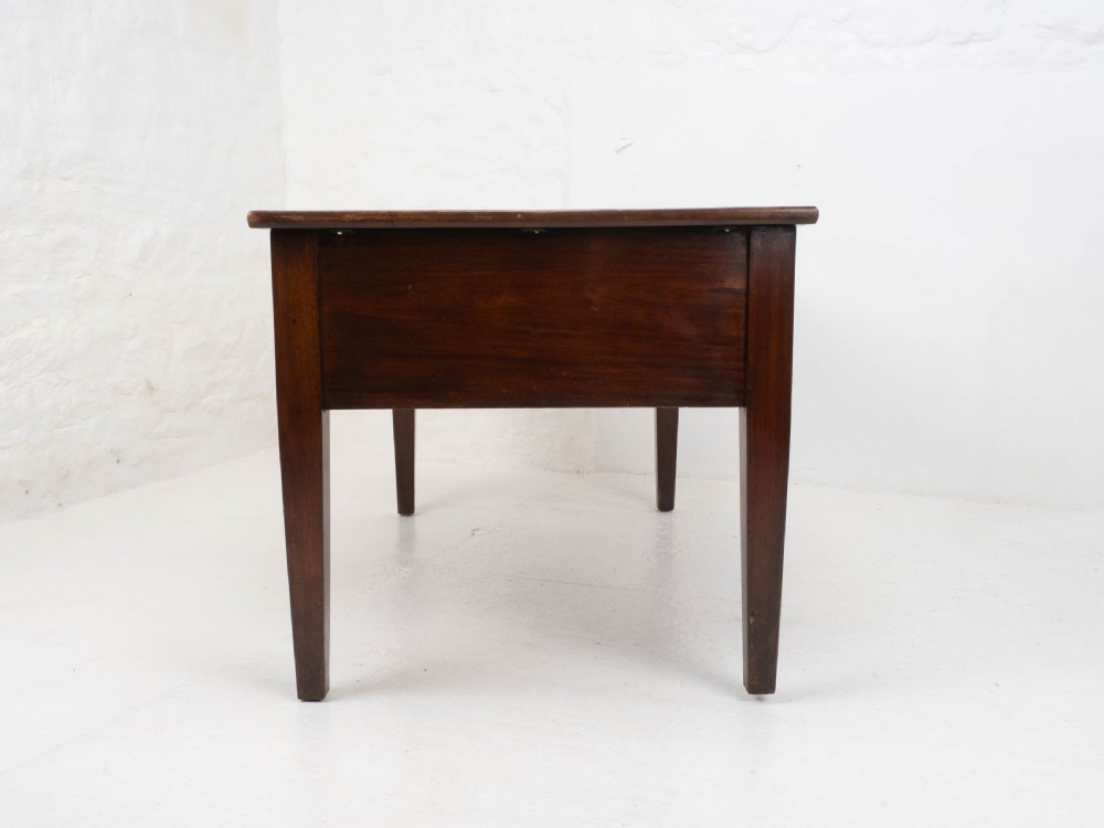 Military / Civil Service Mahogany Kneehole Desk, George V, Circa 1930 View XIII