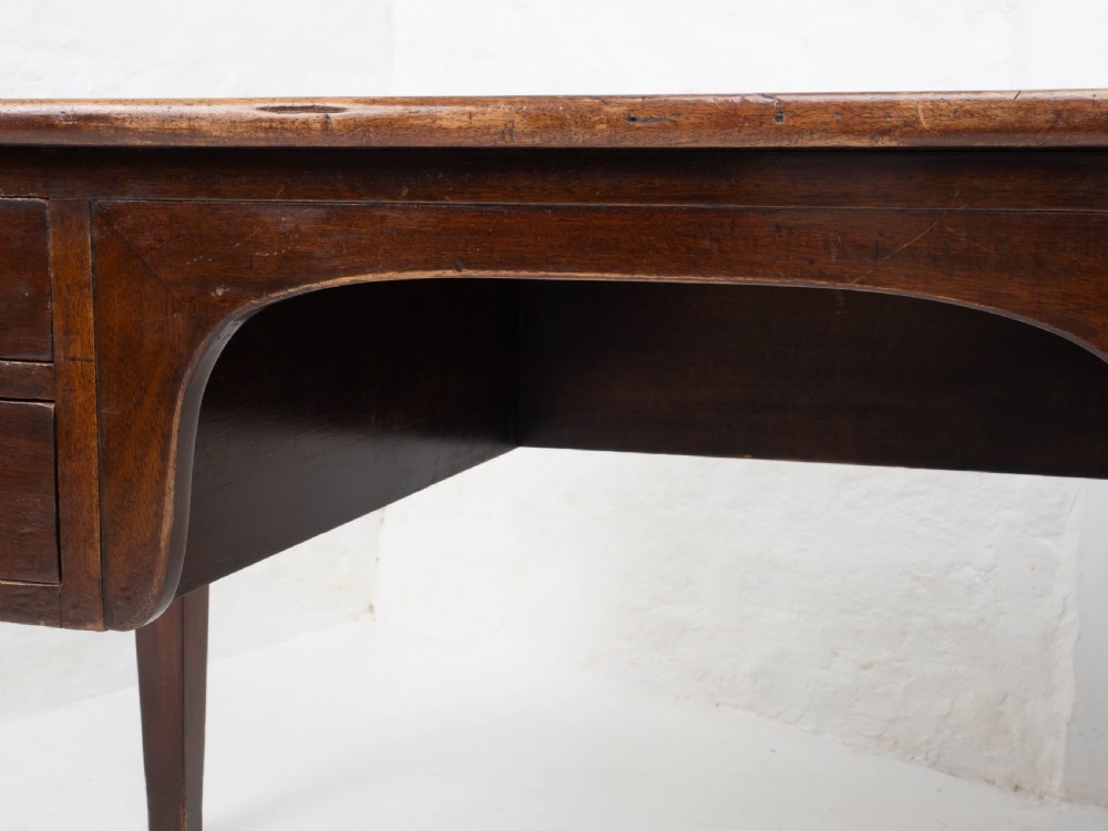 Military / Civil Service Mahogany Kneehole Desk, George V, Circa 1930 View XVII