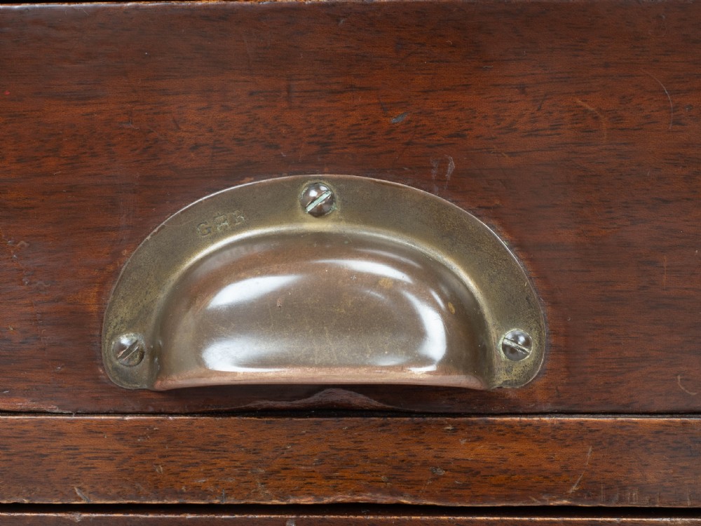 Military / Civil Service Mahogany Kneehole Desk, George V, Circa 1930 View XXI