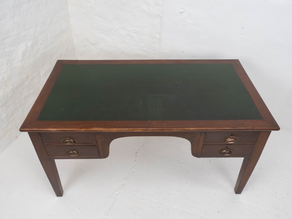 Military / Civil Service Mahogany Kneehole Desk, George V, Circa 1930 View XXIII