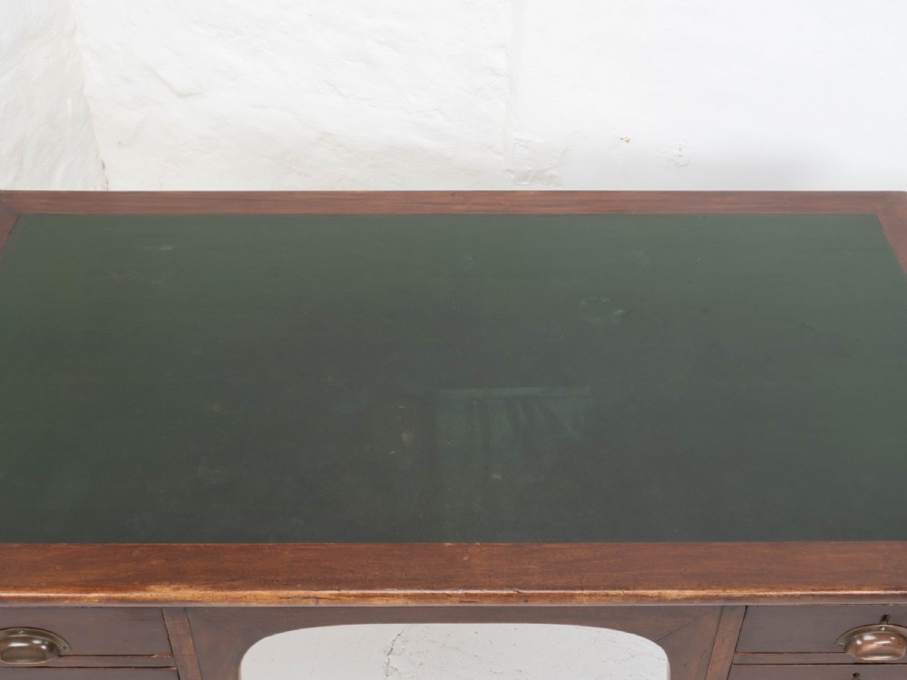 Military / Civil Service Mahogany Kneehole Desk, George V, Circa 1930 View XXIV