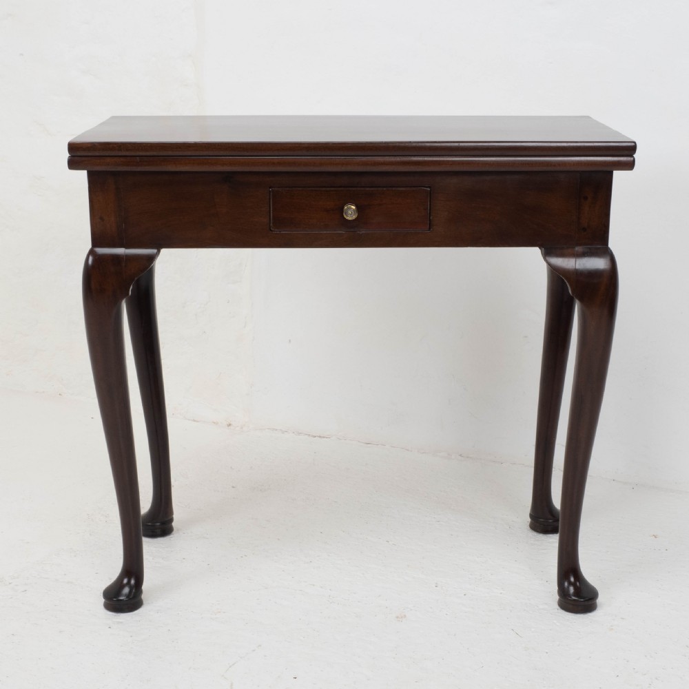 George II Pad Foot Mahogany Foldover Tea / Console Table C1730 (Georgian) View XV