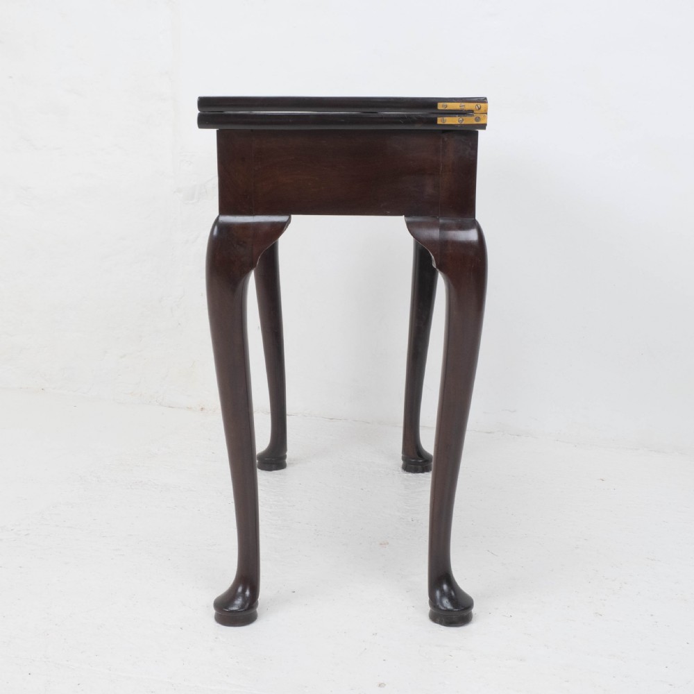 George II Pad Foot Mahogany Foldover Tea / Console Table C1730 (Georgian) View XVI