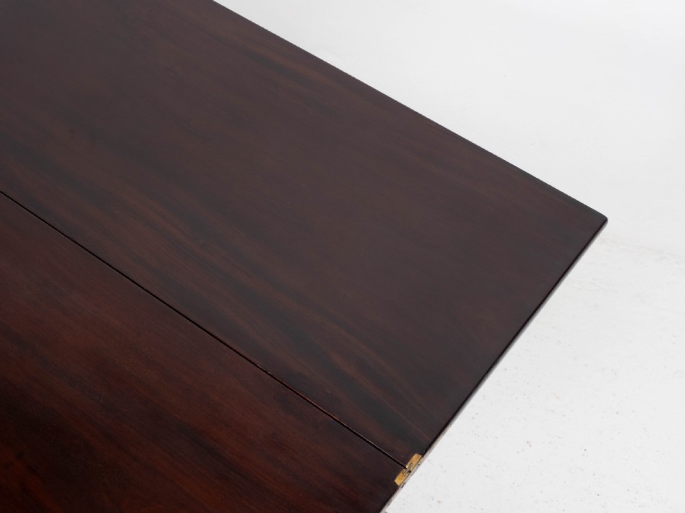 George II Pad Foot Mahogany Foldover Tea / Console Table C1730 (Georgian) View XX