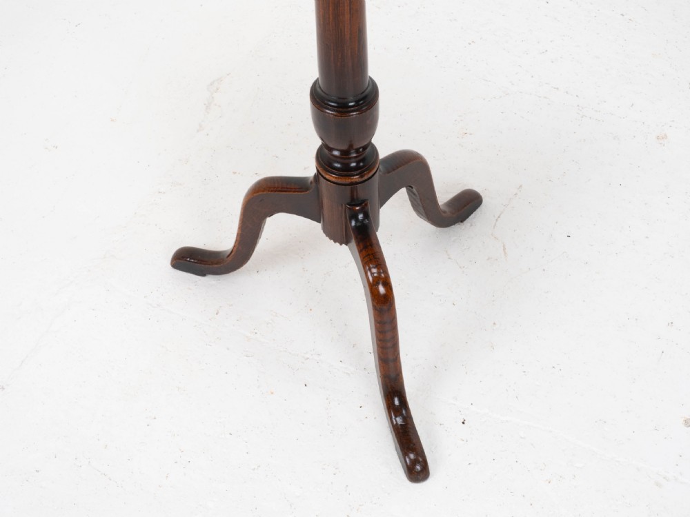Georgian Oak Country Tripod Wine Table C1780 (George III, Side, Occasional) View VII