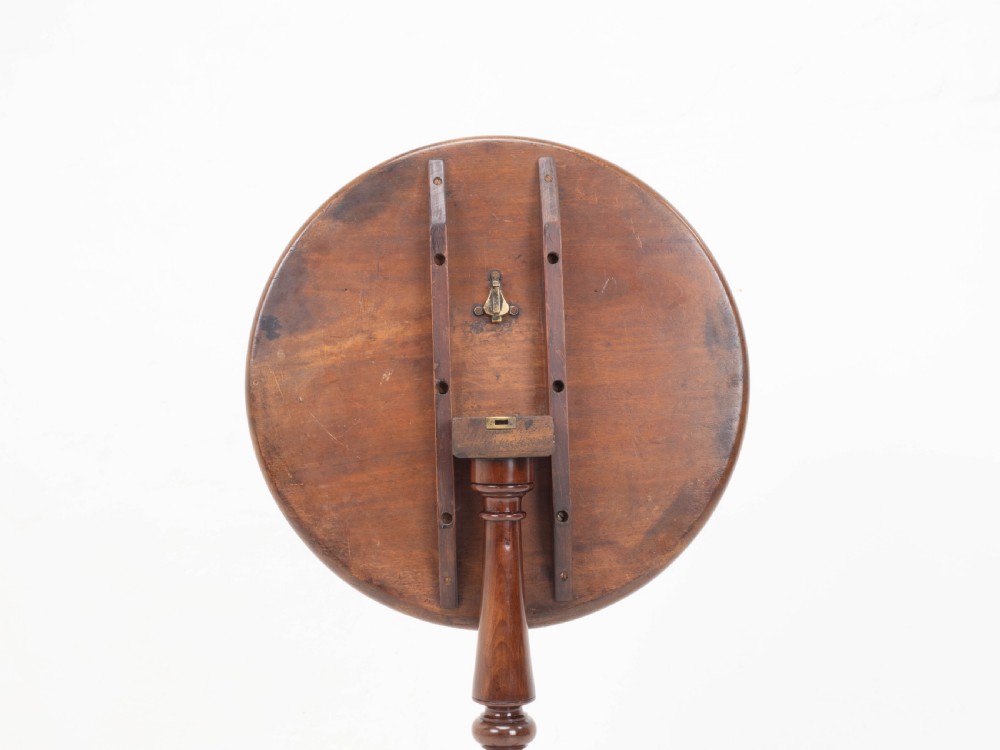 Georgian Mahogany Dish Tilt Top Tripod Side Occasional Table C1800 (George III) View VII