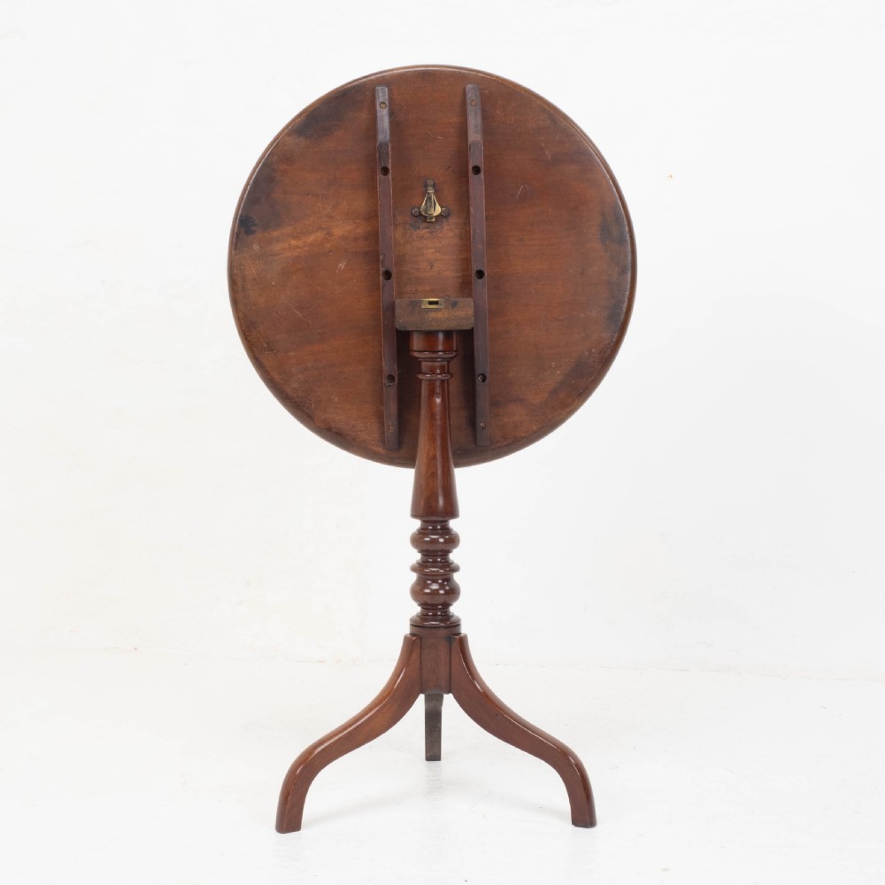Georgian Mahogany Dish Tilt Top Tripod Side Occasional Table C1800 (George III) View VIII