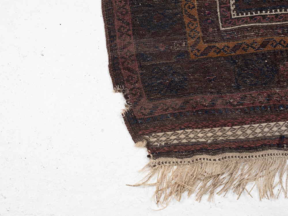 Afghan Baluch Prayer Rug C1900 5'6.5