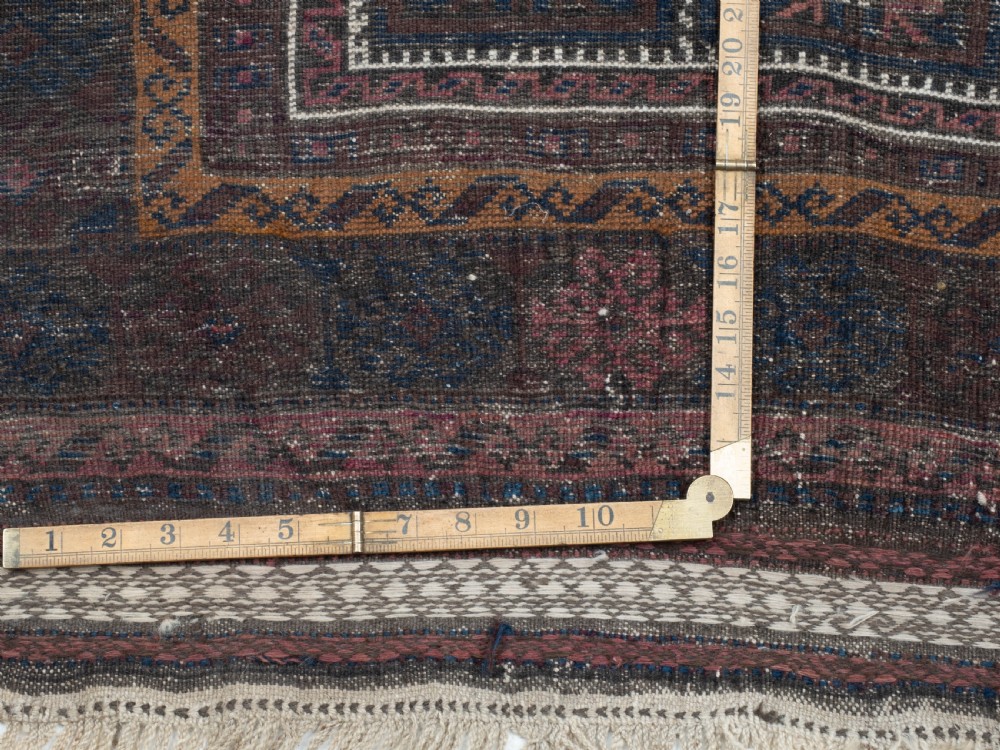 Afghan Baluch Prayer Rug C1900 5'6.5