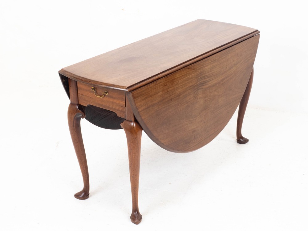 Irish George II Mahogany Drop Leaf Oval Dining Table Mid C18th (Georgian) View VII