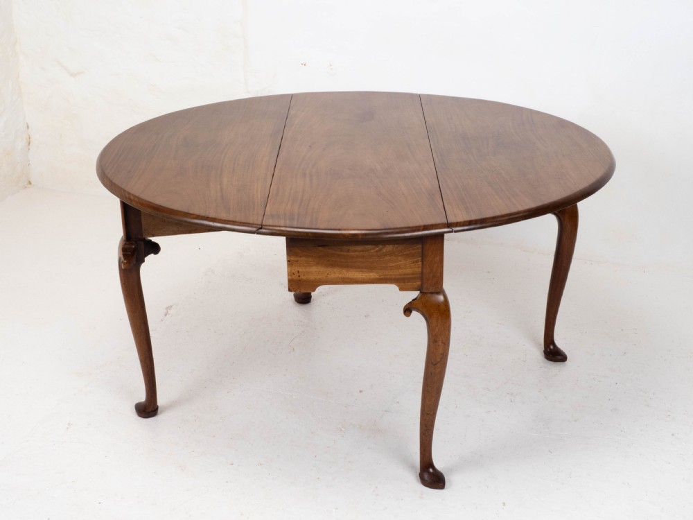 Irish George II Mahogany Drop Leaf Oval Dining Table Mid C18th (Georgian) View VIII