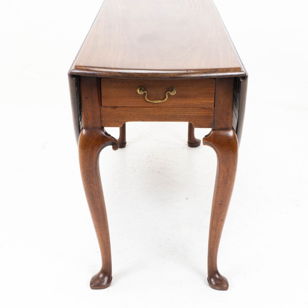 Irish George II Mahogany Drop Leaf Oval Dining Table Mid C18th (Georgian) View XII